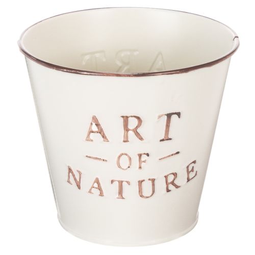 Blomkruka i zink, creme, Ø15cm H13,5cm köpa | Floristik24.se