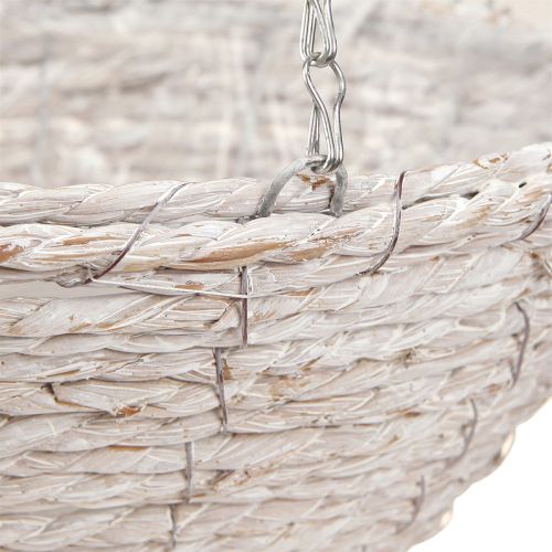 Artikel Blomkruka hängande sugrör naturvit Ø28cm H15cm 2st