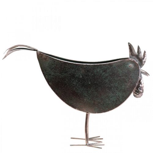 Artikel Blomkruka Kyckling Metall Fågel Metallic Rosé 51×16×37cm