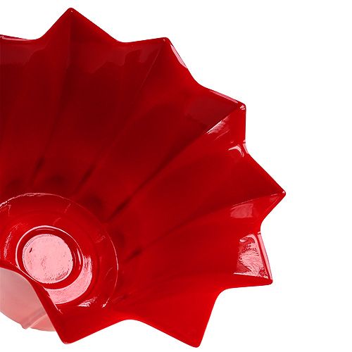Floristik24 Blomkruka plast röd Ø10,5 cm 10st