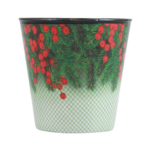 Floristik24 Blomkruka Julplanteringshink Ilex Ø13cm H11,5cm