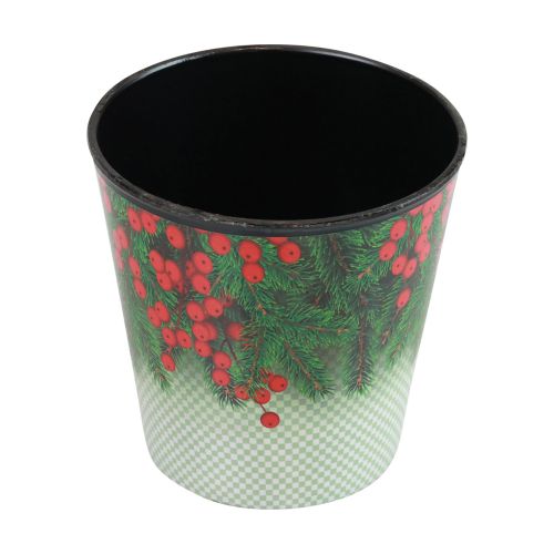 Artikel Blomkruka Julplanteringshink Ilex Ø13cm H11,5cm