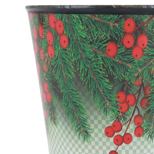 Floristik24 Blomkruka Julplanteringshink Ilex Ø11cm H10,5cm