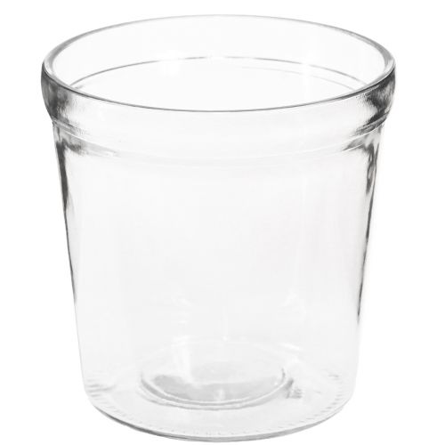 Floristik24 Blomkruka glas klar konisk Ø12cm H12,5cm 2st