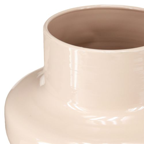 Artikel Blomvas Metall Brun Cappuccino Emalj Ø17cm H23cm