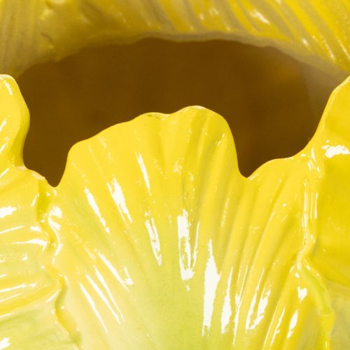 Artikel Blomvas med slående tulpanmotiv. Perfekt för vardagsrumsdekoration. 16 cm, 2 stycken.