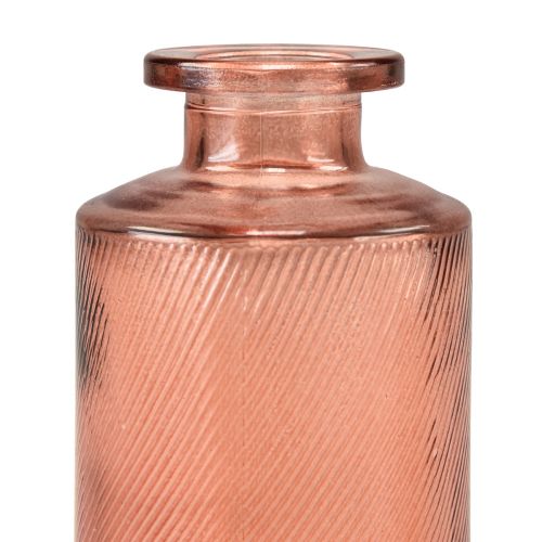 Artikel Blomvas Mini Glas Dekorativ Retro H13cm Orange 4st