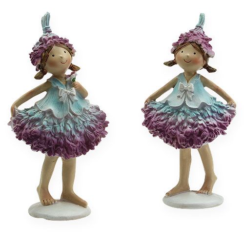 Floristik24 Blossom barnlila, blå 17cm 2st