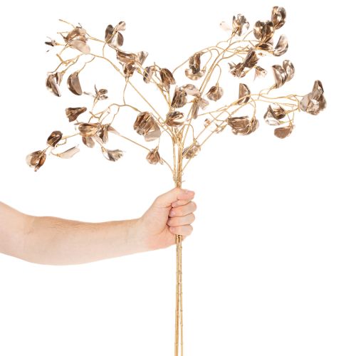 Bönblomsgren metallisk konstgjord växt jul 80 cm 3 st | Floristik24.se