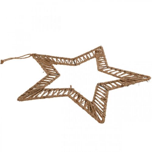 Artikel Boho stil, dekorativ ring jul, dekorativ ring stjärna B40cm