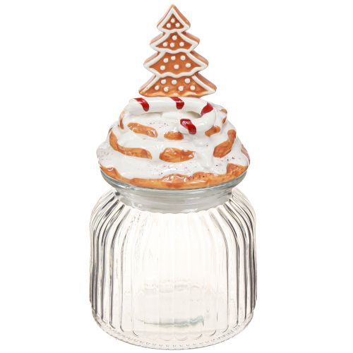 Artikel Julbonbonnierglas, grankakburk Ø11cm H21cm