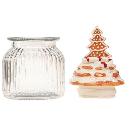 Artikel Julbonbonnierglas, grankakburk Ø11cm H21cm