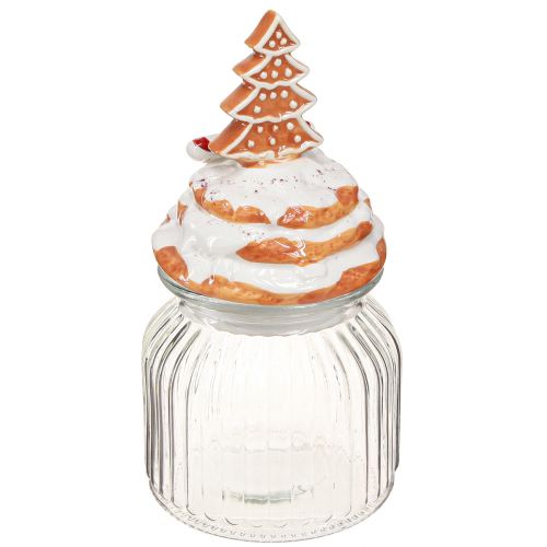 Artikel Julbonbonnierglas, grankakburk Ø11cm H21cm