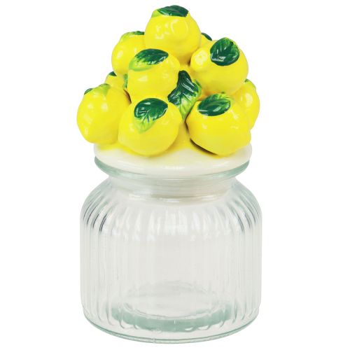 Floristik24 Godisburk med lock citronkaksburk Ø11cm H19cm