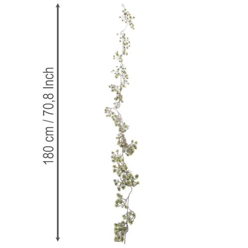 Konstgjord bonsai-girlang, fint snötäckt, 180 cm | Floristik24.se