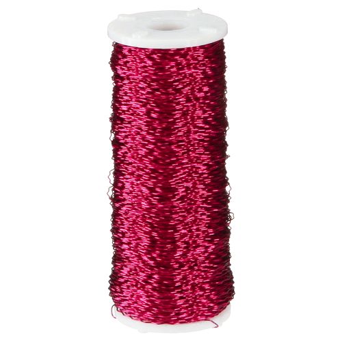 Floristik24 Buljongeffekttråd Ø0,30mm 100g/140m rosa