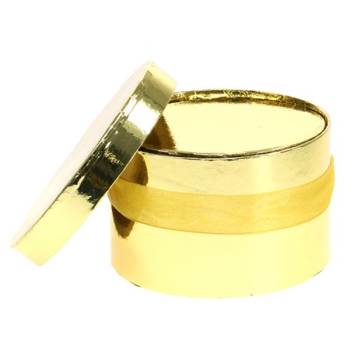 Floristik24 Blomlåda guld Ø14 / 16cm 2st
