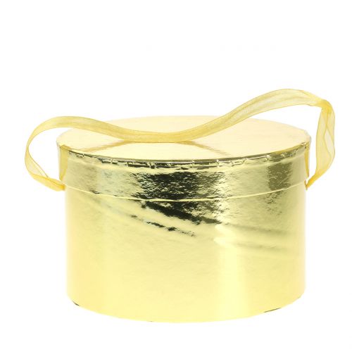 Floristik24 Blomlåda guld Ø14 / 16cm 2st