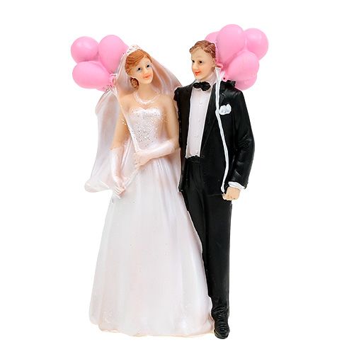 Floristik24 Brudpar med ballonger 14cm