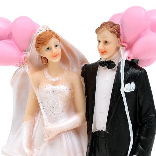 Floristik24 Brudpar med ballonger 14cm