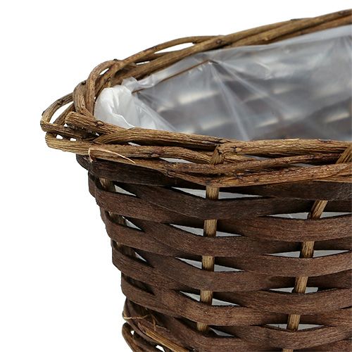 Floristik24 Brödkorg oval oskalad 35cm H10cm