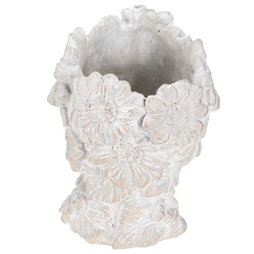 Artikel Byst gjord av gjuten sten skulptur kvinna plantering antik H21,5cm