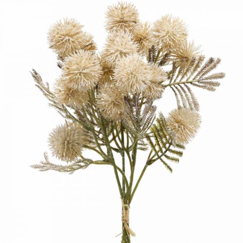 Floristik24 Artificiell tistelkräm Drylook Globetistel 33cm 3st
