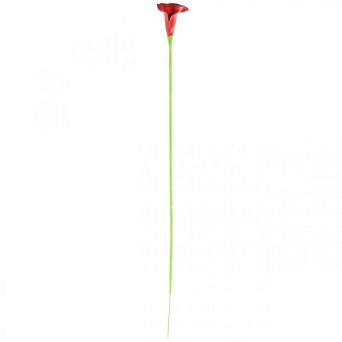 Artikel Calla röda bordeaux konstgjorda blommor i ett knippe 57cm 12 st