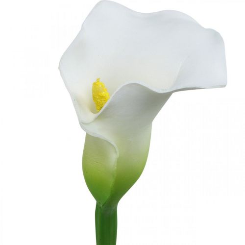 Floristik24 Konstgjord Calla Vit Bröllopsdekor Sidenblommajubileum L72cm