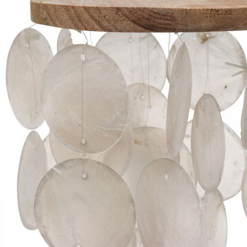 Floristik24 Capiz vindspel hängande dekorationsskal pärlemor Ø12cm 37cm