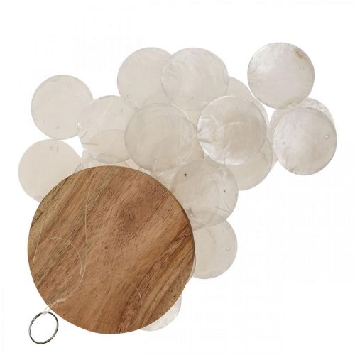 Floristik24 Capiz vindspel hängande dekorationsskal pärlemor Ø12cm 37cm