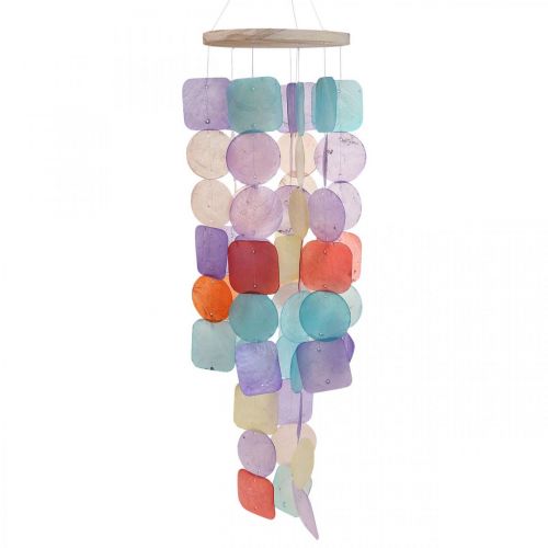 Floristik24 Capiz vindspel hängande dekorationsskal pärlemor Ø14cm 67cm