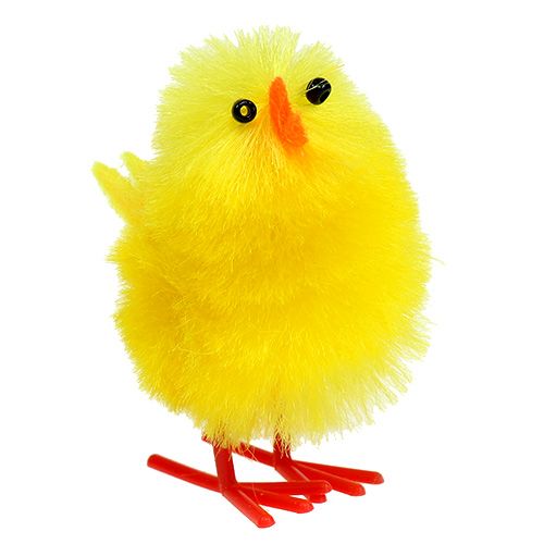 Floristik24 Chenille chick 5cm gul 10st