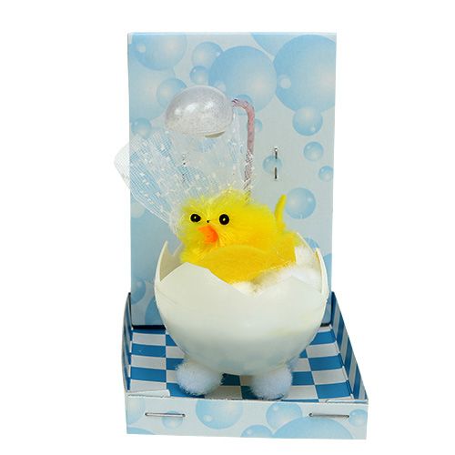 Artikel Chenille chick i badrummet 8,5 cm gul