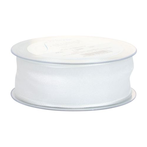 Artikel Chiffongband organzaband dekorativt band organza vit 40mm 20m