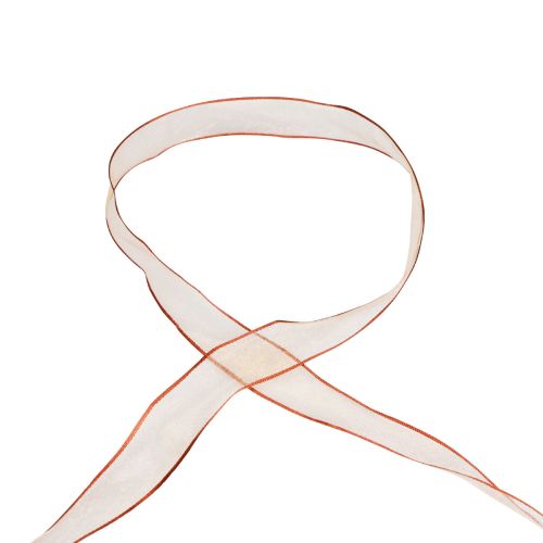 Artikel Chiffongband organzaband organza orange 15mm 20m