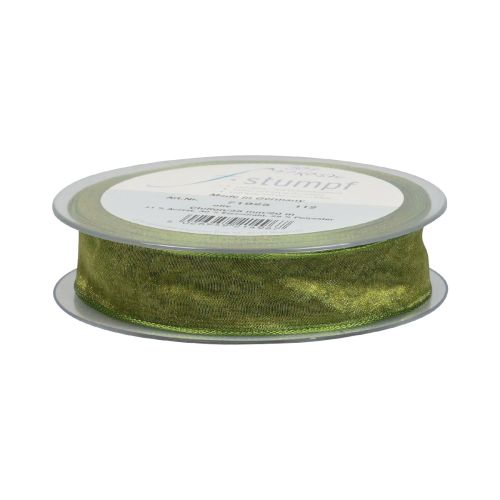 Artikel Chiffongband organzaband dekorativt band organza grönt 15mm 20m