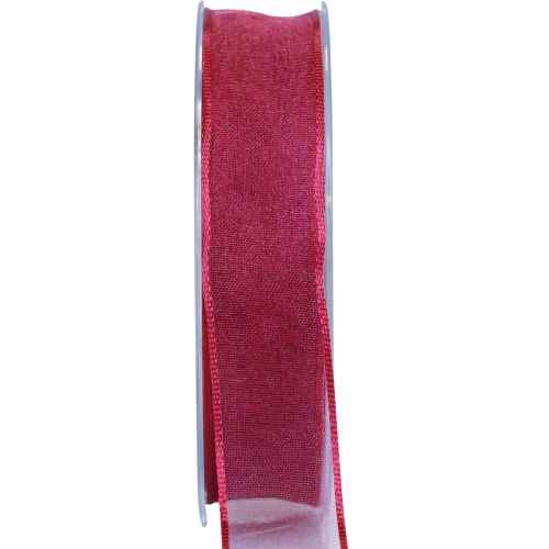 Floristik24 Chiffongband organzaband dekorativt band organza lila 25mm 20m