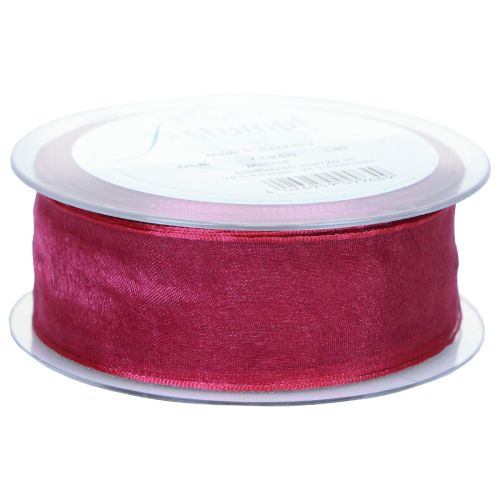 Artikel Chiffongband organzaband dekorativt band organza lila 40mm 20m