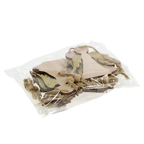 Artikel Julgalgar blandade. 10cm med glitter 12 st