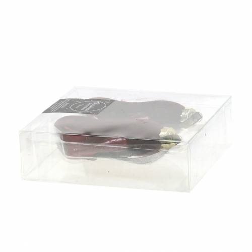 Floristik24 Julgranhängare pumpar Bordeaux 11cm 2st