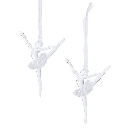 Floristik24 Julgransdekorationer Ballerina 10cm 12st