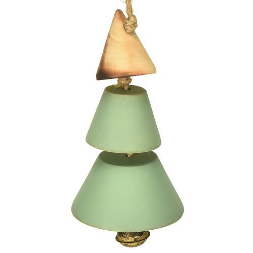 Floristik24 Julgransdekorationer, gran för upphängning, julgrön/naturfärgad H10cm L24cm 4st