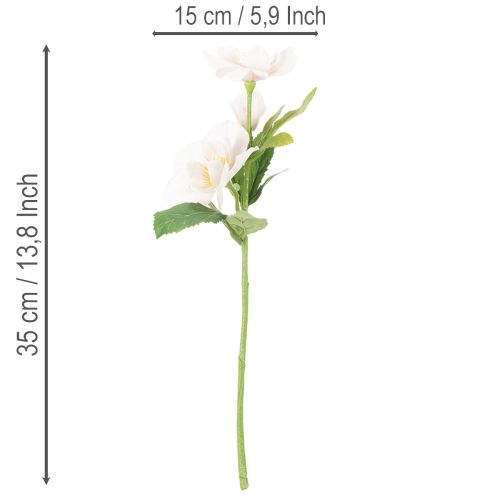 Konstgjord julrosbukett, julbukett, 35 cm, 6 stycken | Floristik24.se