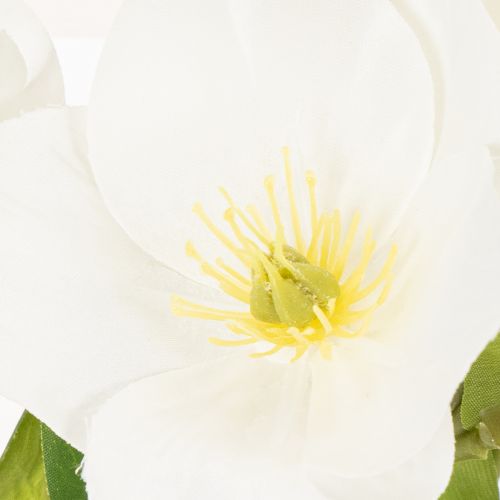 Julros Konstgjord Blomma Vit Dekorativ Konstgjord Blombukett, 40 cm, 4 st | Floristik24.se
