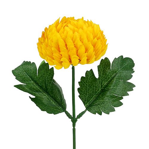Artikel Chrysanthemum gul konstgjord Ø7cm L18cm