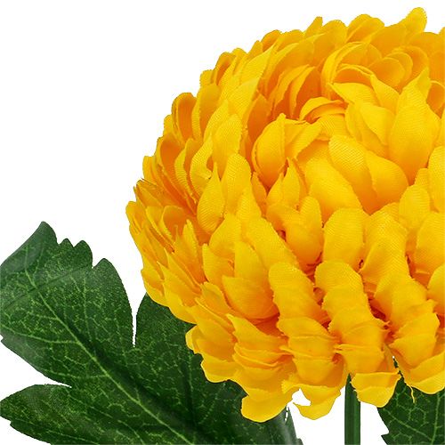 Artikel Krysantemum Gula Sidenblommor Ø7cm L18cm 4st
