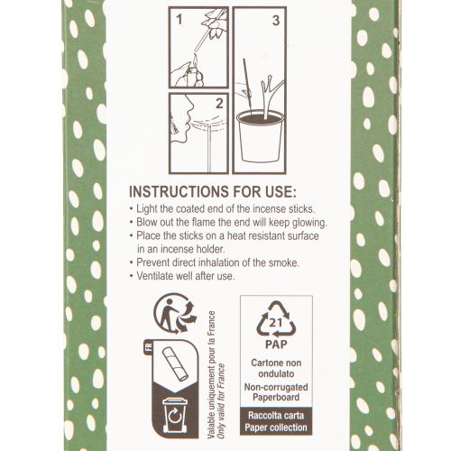 Artikel Citronella rökelsestavar bambu L50cm 20 pinnar x 2
