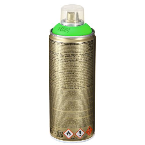 Artikel Färgsprayfärg Grön Fluorescerande Neon 400ml
