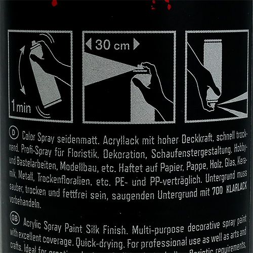Floristik24 Färg spraymatt mörkröd 400ml